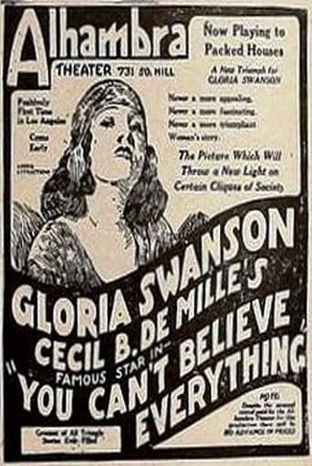 You Can't Believe Everything poster