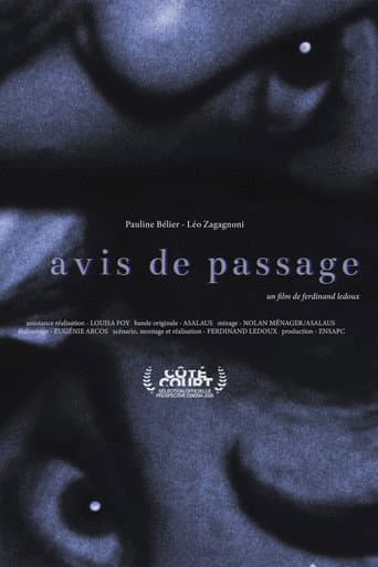 Avis de passage poster
