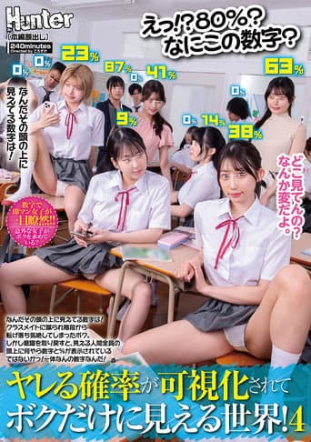 えっ!?80%?なにこの数字?ヤレる確率が可視化されてボクだけに見える世界!4 なんだその頭の上に見えてる数字は! poster
