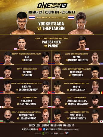 ONE Friday Fights 10: Yodkrisada vs. Thepthaksin poster