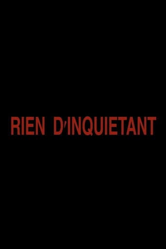 Rien d'inquiétant poster