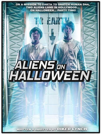 Aliens on Halloween poster