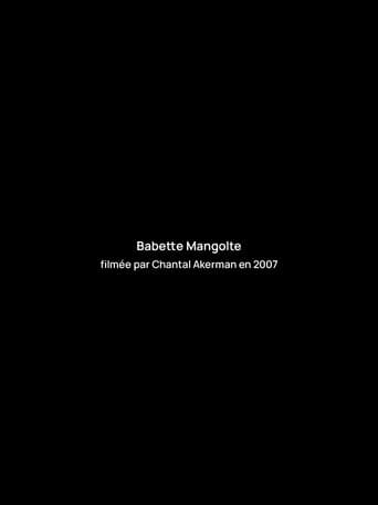 Interview with Babette Mangolte poster