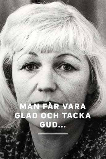 Man får vara glad och tacka Gud... poster