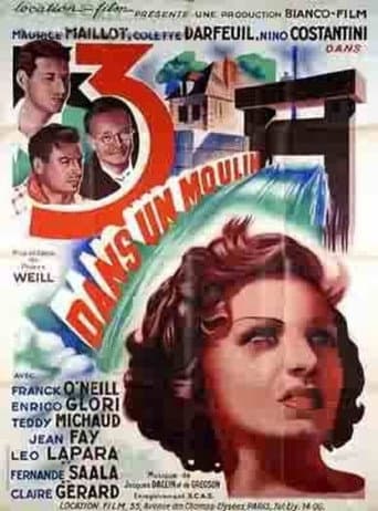 Trois dans un moulin poster