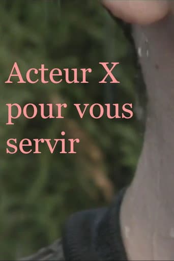 Acteur X pour vous servir poster