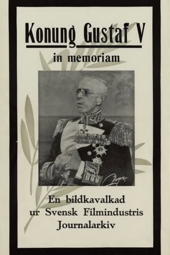 Konung Gustaf V in memoriam poster