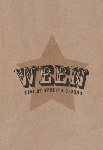Ween: Live at Stubb's, 7/2000 poster