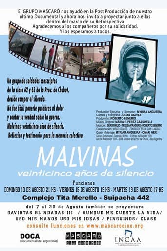 Malvinas. Veinticinco años de silencio poster