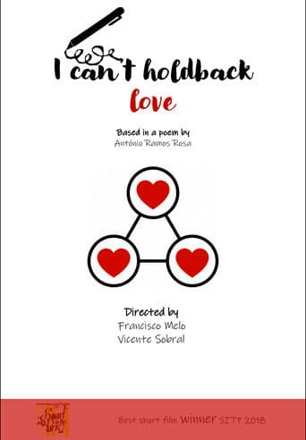 I can't hold back love poster