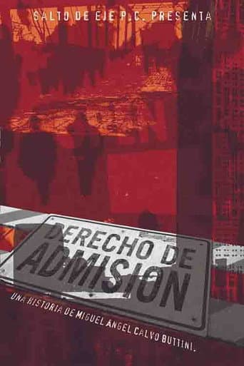 Derecho de admisión poster