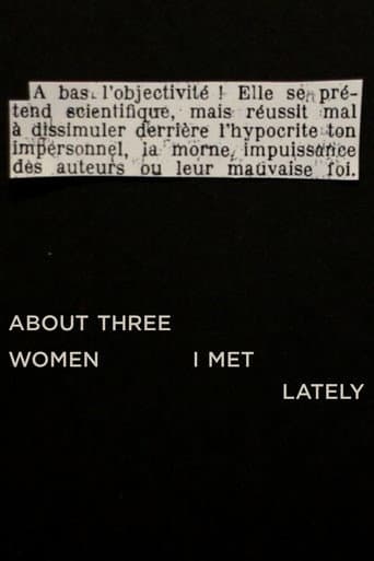 About Three Women I Met Lately poster