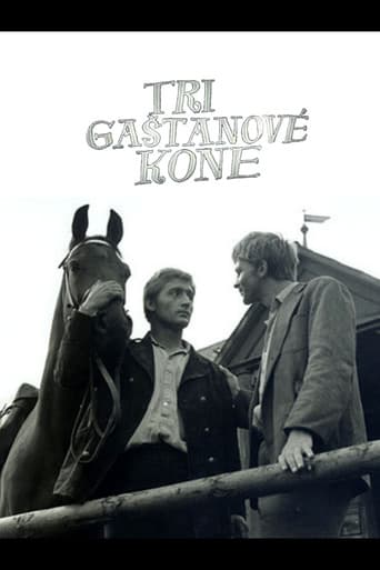 Three Chestnut Horses poster