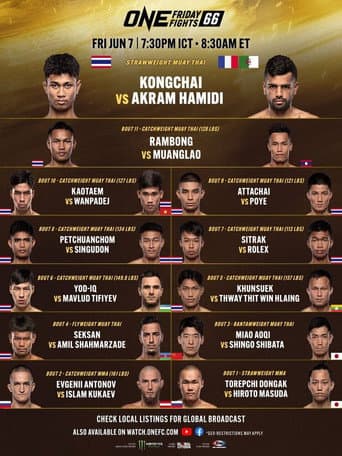 ONE Friday Fights 66: Kongchai vs. Hamidi poster