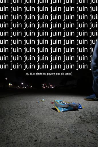Juin ou  (Les chats ne payent pas de taxes) poster