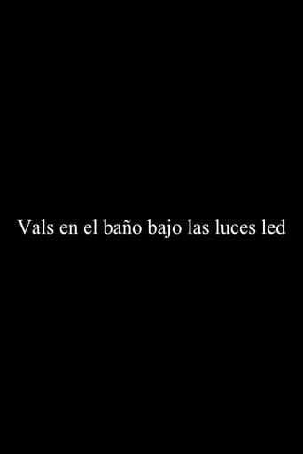 Vals en el baño bajo las luces LED poster