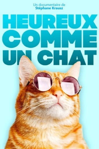 Heureux comme un chat poster