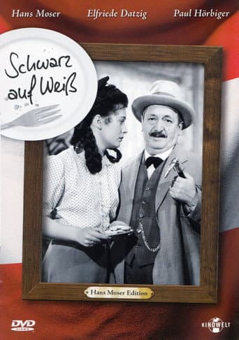 Schwarz auf weiß poster