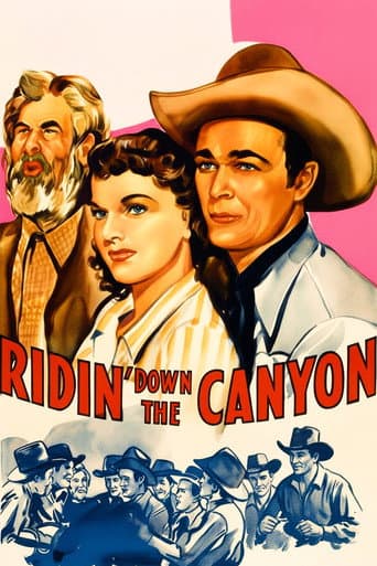 Ridin' Down the Canyon poster