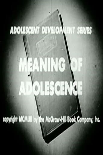 Meaning of Adolescence poster
