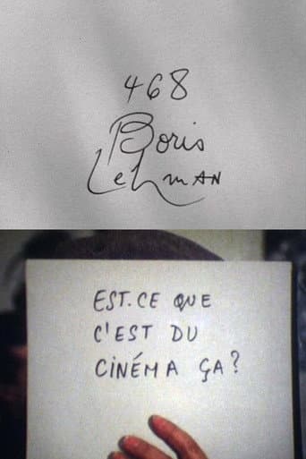 Cinématon n°468 : Boris Lehman poster