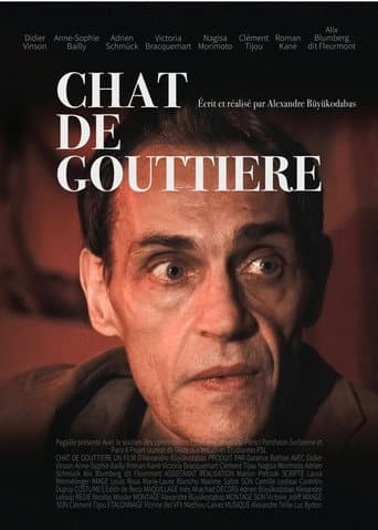 Chat de gouttière poster