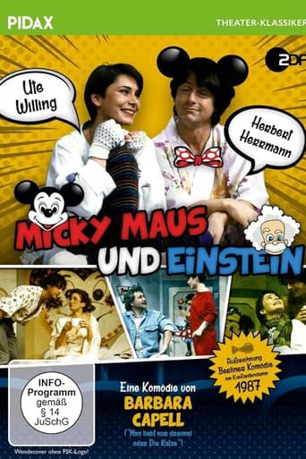 Micky Maus und Einstein poster
