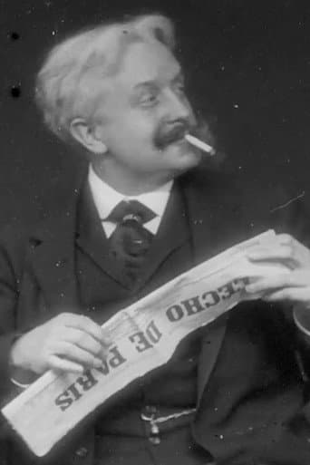 Paul Nadar lisant l'Écho de Paris à la terrasse d'un café poster
