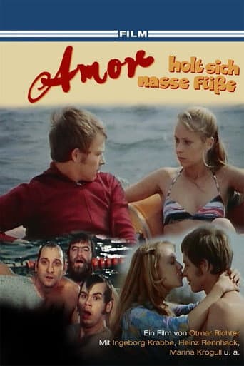 Amor holt sich nasse Füße poster