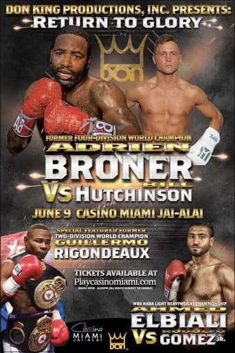 Adrien Broner vs. Bill Hutchinson poster