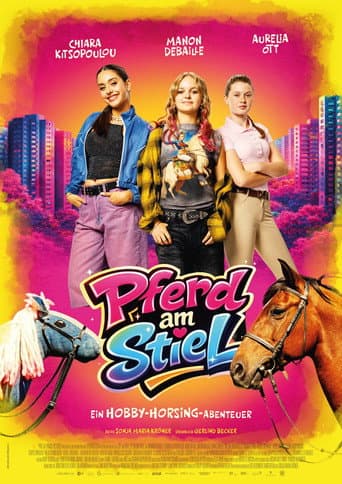 Pferd am Stiel poster