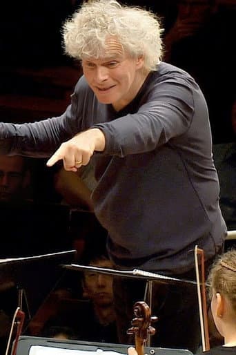 In rehearsal: Simon Rattle conducts 6 Berlin school orchestras poster