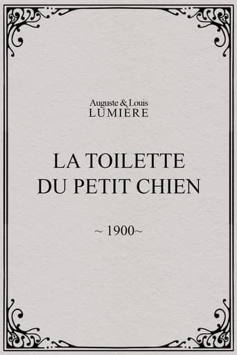 La toilette du petit chien poster