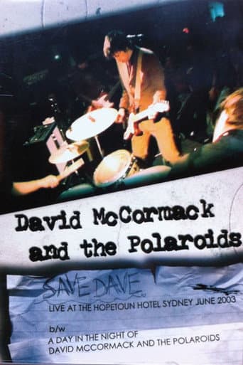 Save Dave - Live At The Hopetoun Hotel Sydney June 2003 poster
