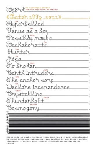Björk: Later 1995-2011 poster