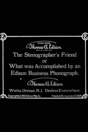 The Stenographer's Friend; Or, What Was Accomplished by an Edison Business Phonograph poster
