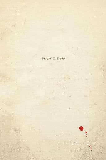 Before I Sleep poster