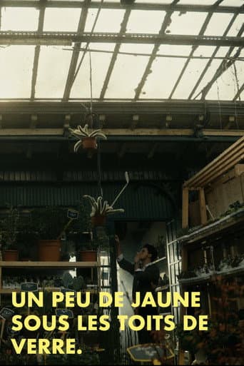 Un peu de jaune sous les toits de verre poster