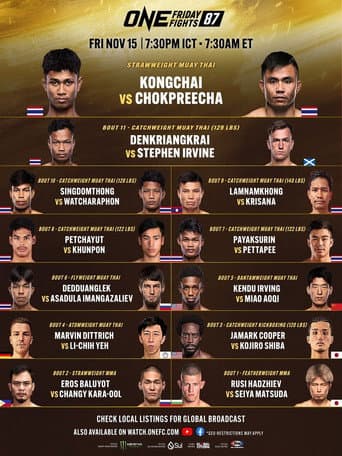 ONE Friday Fights 87: Kongchai vs. Chokpreecha poster