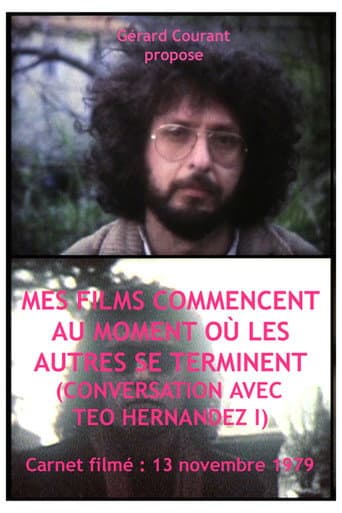 Mes films commencent au moment où les autres se terminent (Conversation avec Teo Hernandez I) poster