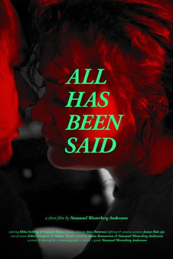 All has been said poster