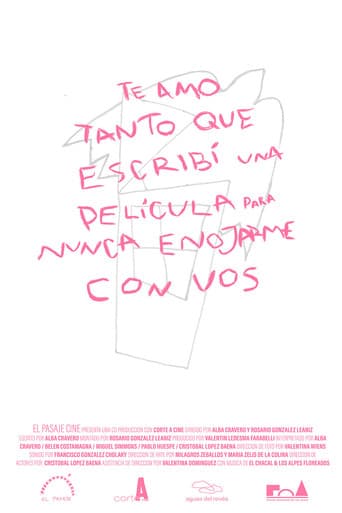 I Love You So Much That I Wrote a Movie to Never Get Upset with You poster
