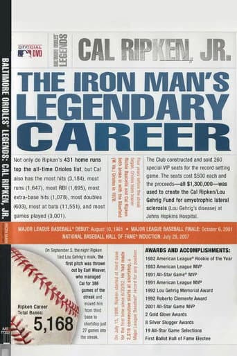 Baltimore Orioles Legends - Cal Ripken Jr. The Iron Man's Legendary Career poster
