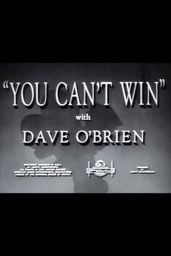 You Can't Win poster