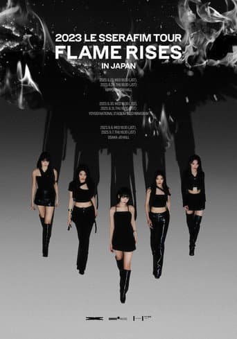 Flame Rises - Le Sserafim Tour in Japan 2023 poster