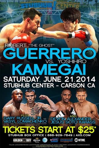 Robert Guerrero vs. Yoshihiro Kamegai poster