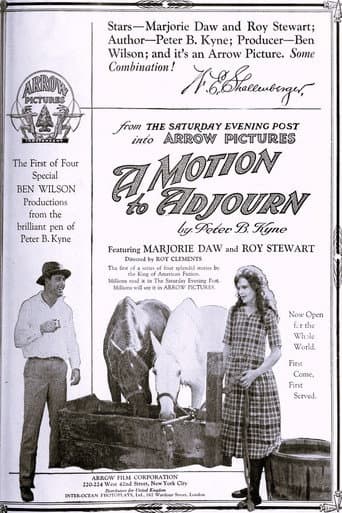 A Motion to Adjourn poster