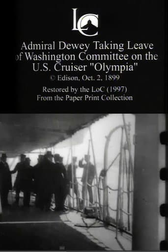 Admiral Dewey Taking Leave of Washington Committee on the U.S. Cruiser 'Olympia' poster