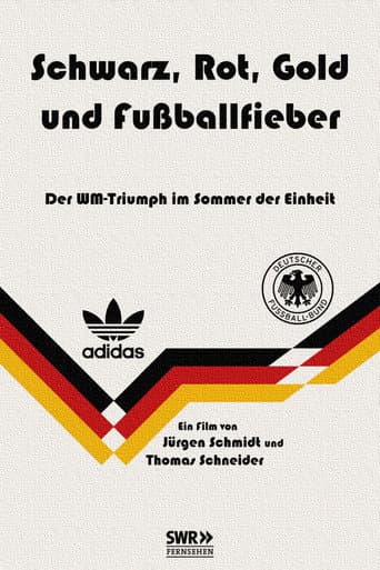 Schwarz, Rot, Gold und Fußballfieber poster