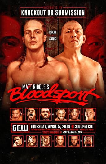GCW Matt Riddle's Bloodsport poster
